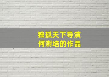 独孤天下导演 何澍培的作品